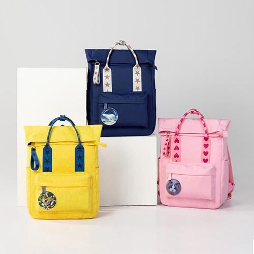 Xiaoyang curling fun casual backpack Yellow